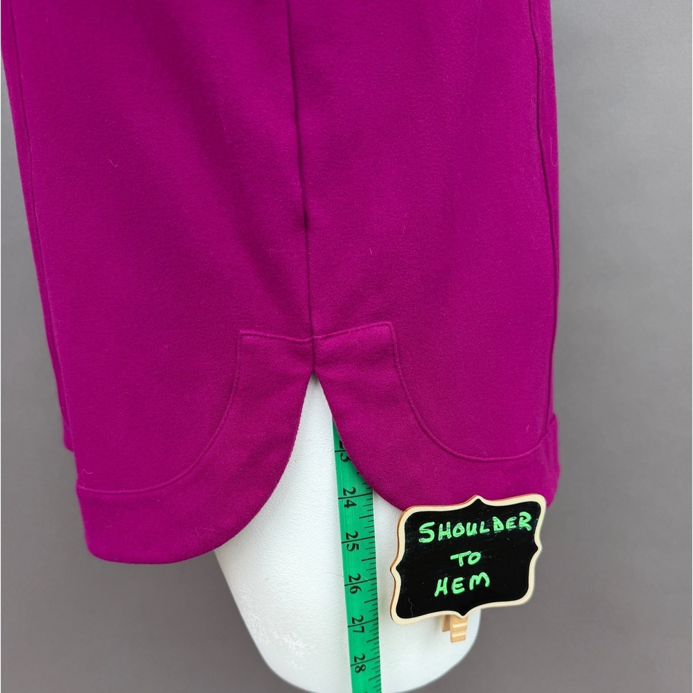 J Jill Cowl Neck Fleece Tunic Medium Magenta Pink Long Sleeve Soft Cozy Pullover - Picture 11 of 13